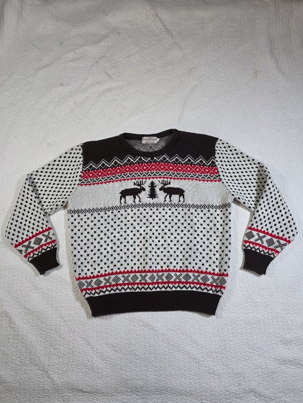 London Knitwear Gallery Winter Holiday Moose Sweater